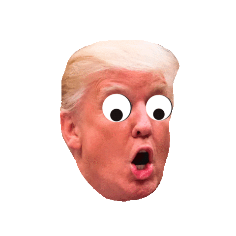 Шокированный Дональд Трамп - Стикеры: 👀 Шок