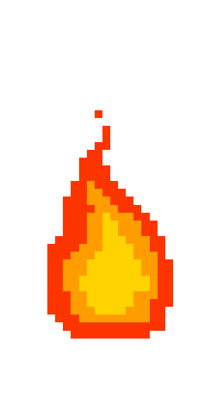 Пиксельное пламя горит - Стикеры: 🔥 Огонь