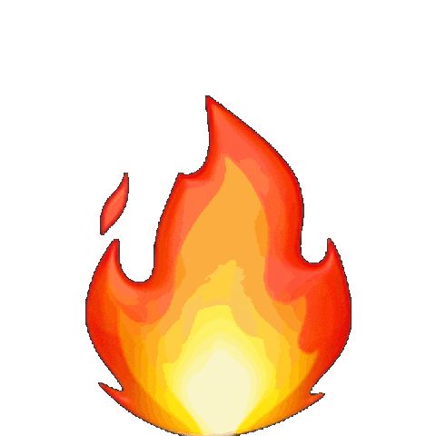 Яркое пламя огня 2 - Стикеры: 🔥 Огонь