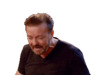 Рики Джервейс смеется - картинка gif