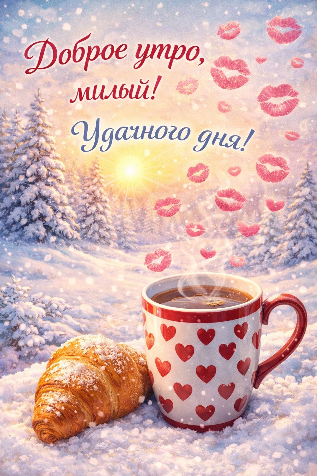 Зимнее утро с любовью - гифки и картинки