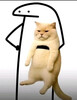 Кот в каркасе рисунка - картинка gif