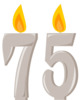 Свечи на 75-летний юбилей - картинка gif