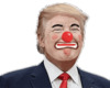 Дональд Трамп в гриме клоуна - картинка gif