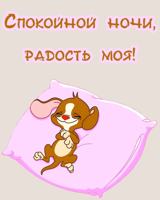 Милый щенок спит ночью - гифки и картинки