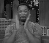 Уилл Смит эмоционально хлопает - картинка gif