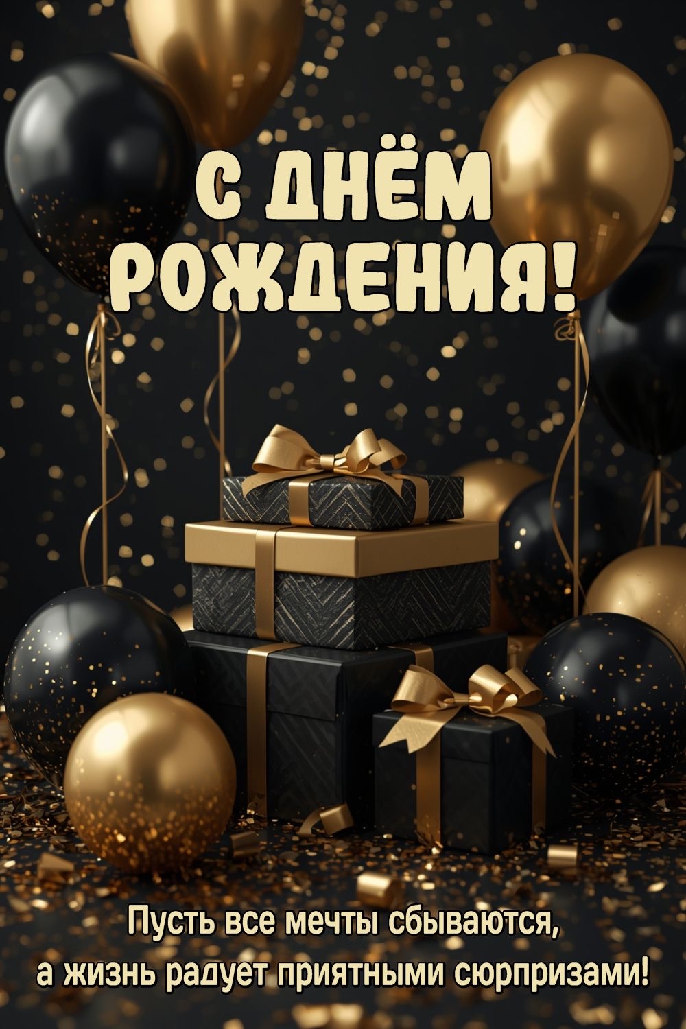 Праздничные подарки и шары - гифки и картинки