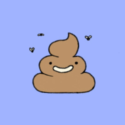 Изображение коричневого мультяшного экскремента - картинка gif