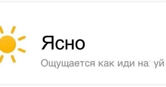 Скриншот приложения погоды с шуткой - гифки и картинки
