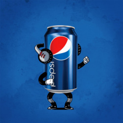 Танцующая банка Pepsi - картинка gif