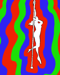 Танцовщица на пилоне - картинка gif