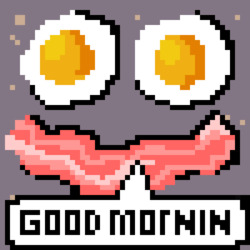 Яичница с беконом подмигивает - картинка gif