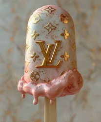 Мороженое с логотипом Louis Vuitton - картинка gif