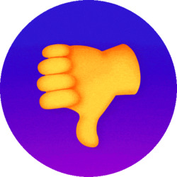 Анимация с большим пальцем вниз - картинка gif