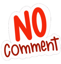 Колышущийся текст NO comment - картинка gif