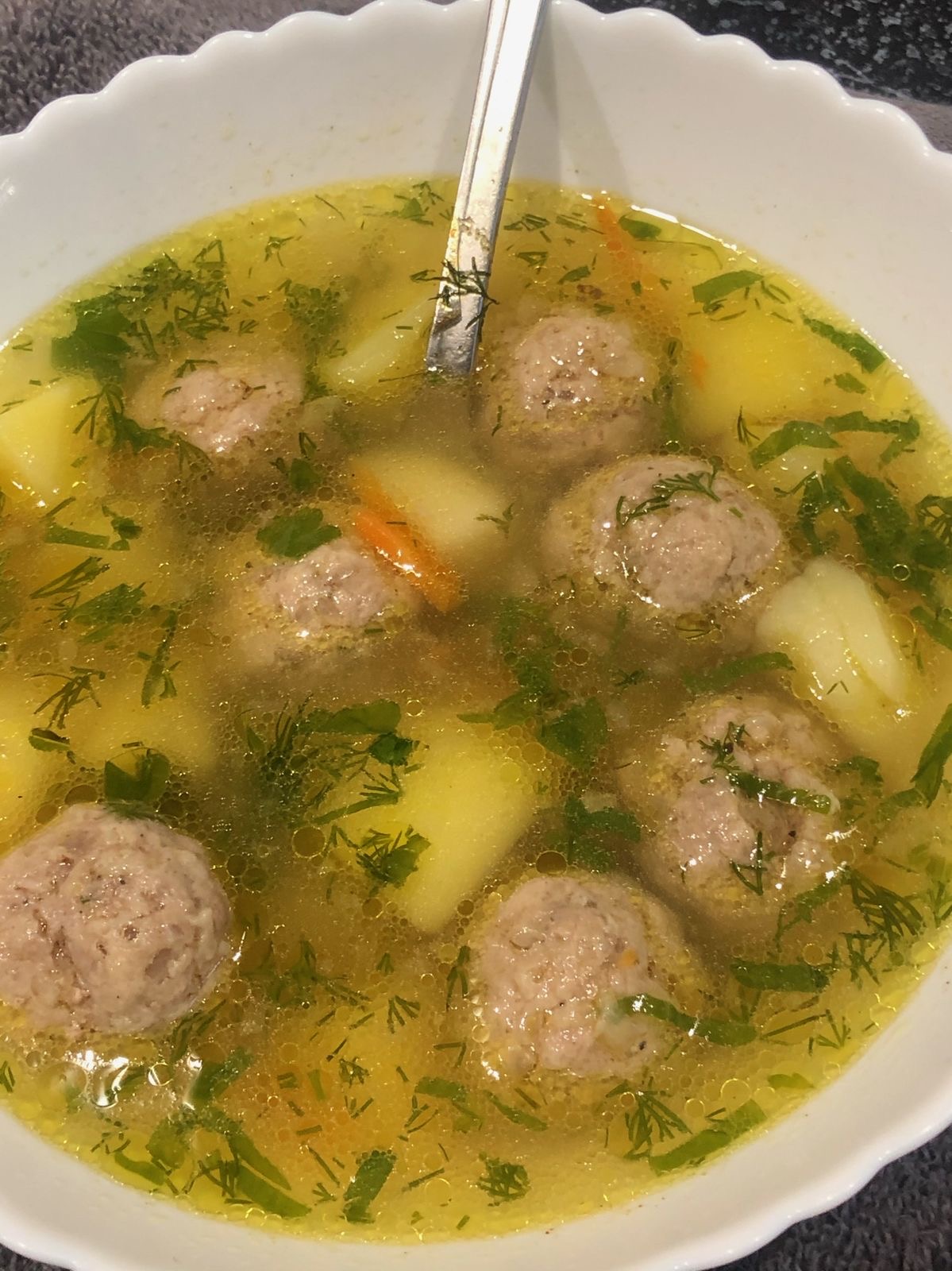Суп с фрикадельками - гифки и картинки