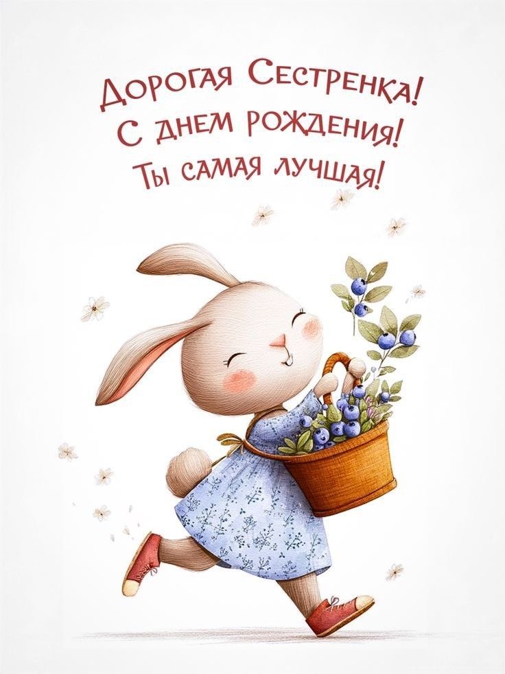 Милый зайчик с ягодами - гифки и картинки