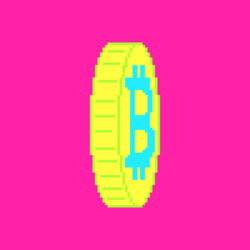 Вращение монеты биткоина - картинка gif