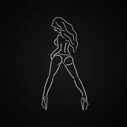 Анимация танцующей девушки - картинка gif