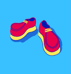 Появление блеска на обуви - картинка gif