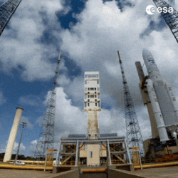 Ракета на стартовой площадке - картинка gif