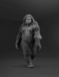 Снежный человек идет - картинка gif
