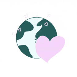 Сердце бьется на планете - картинка gif