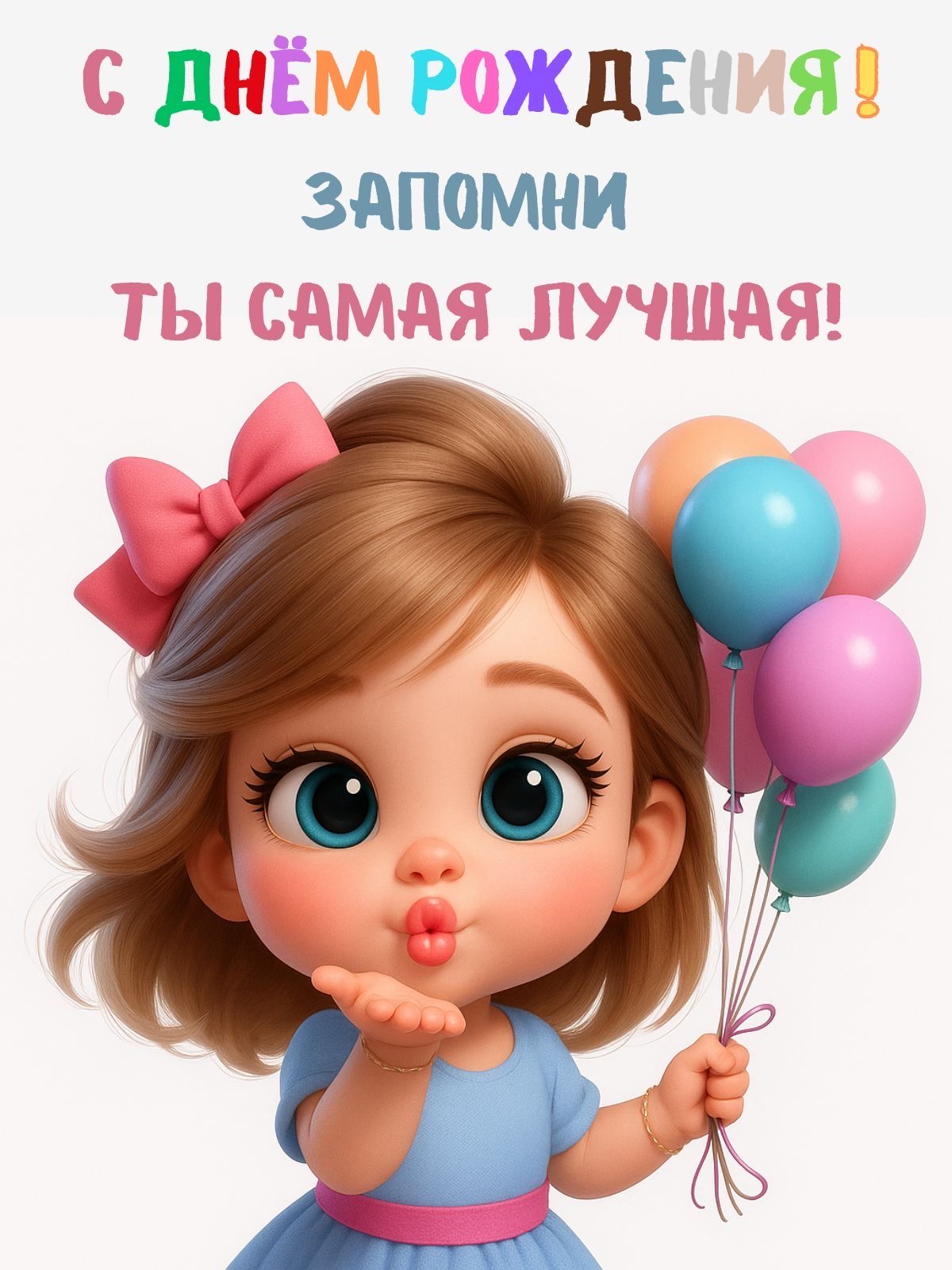 Милое поздравление с днем рождения дочке - гифки и картинки