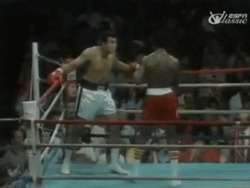 Мухаммед Али пропускает удар - картинка gif