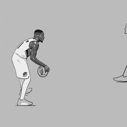 Дальний бросок Дамиана Лилларда - картинка gif