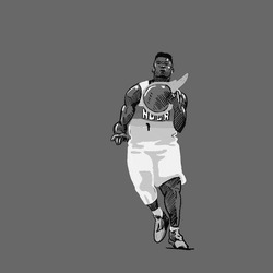 Данк баскетболиста в прыжке - картинка gif