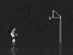 Игрок бросает мяч в корзину - картинка gif