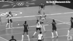 Розыгрыш очка в волейболе - картинка gif