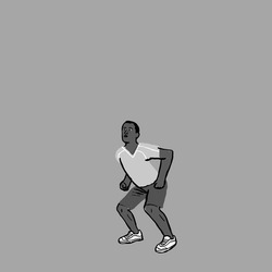 Прыжок вверх из приседа - картинка gif