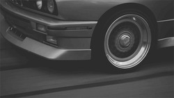 Едет автомобиль BMW M3 - картинка gif