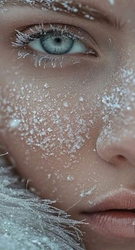 Ледяная красота зимнего образа - картинка gif