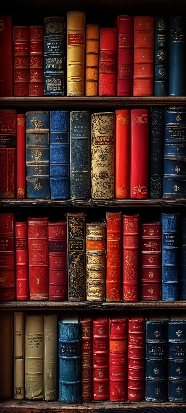 Книжные полки с книгами - гифки и картинки