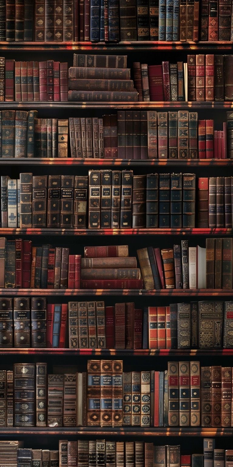 Книжные полки с книгами - гифки и картинки