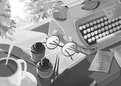 Печатание текста на машинке - картинка gif