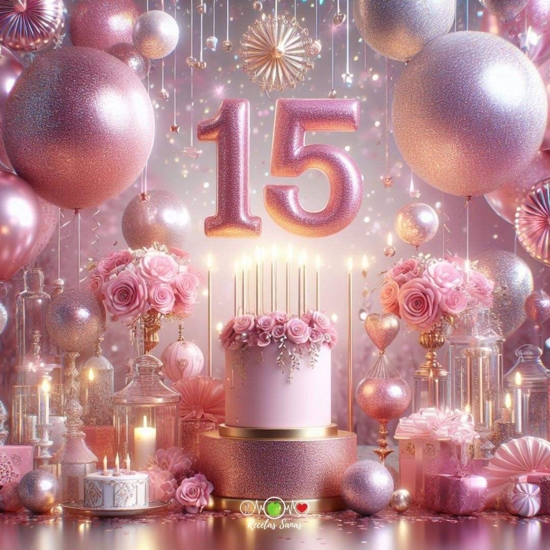 Праздничное оформление 15-летия - гифки и картинки