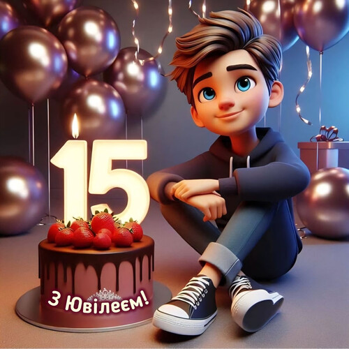 С днем рождения, 15 - картинка gif
