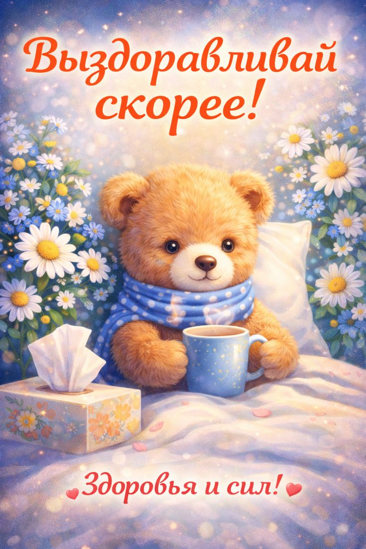 Выздоравливай скорее - гифки и картинки