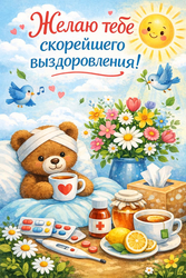 Пожелание скорейшего выздоровления - картинка gif