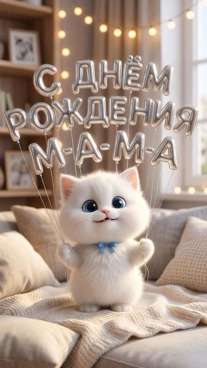 Белый котёнок машет лапкой - гифки и картинки