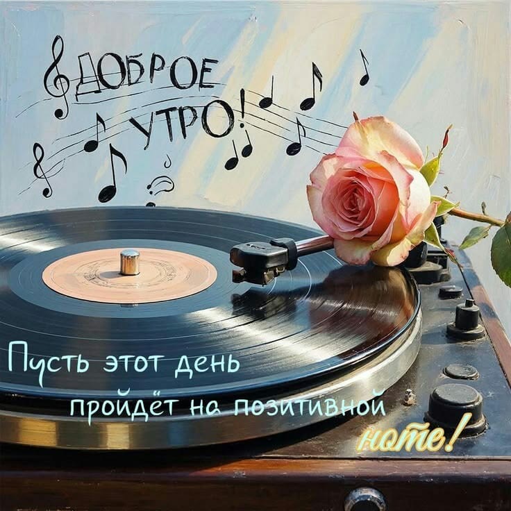 Музыкальное утро с розой - На каждый день