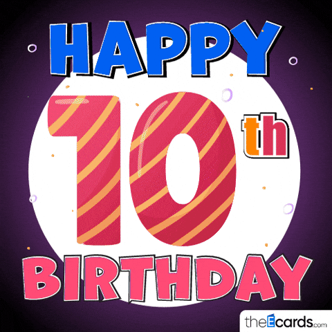 Поздравление с 10-летием с юбилеем - 10 лет: с юбилеем