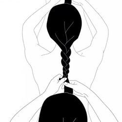 Плетение косы - картинка gif
