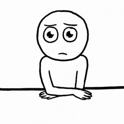 Персонаж тонет в слезах - картинка gif
