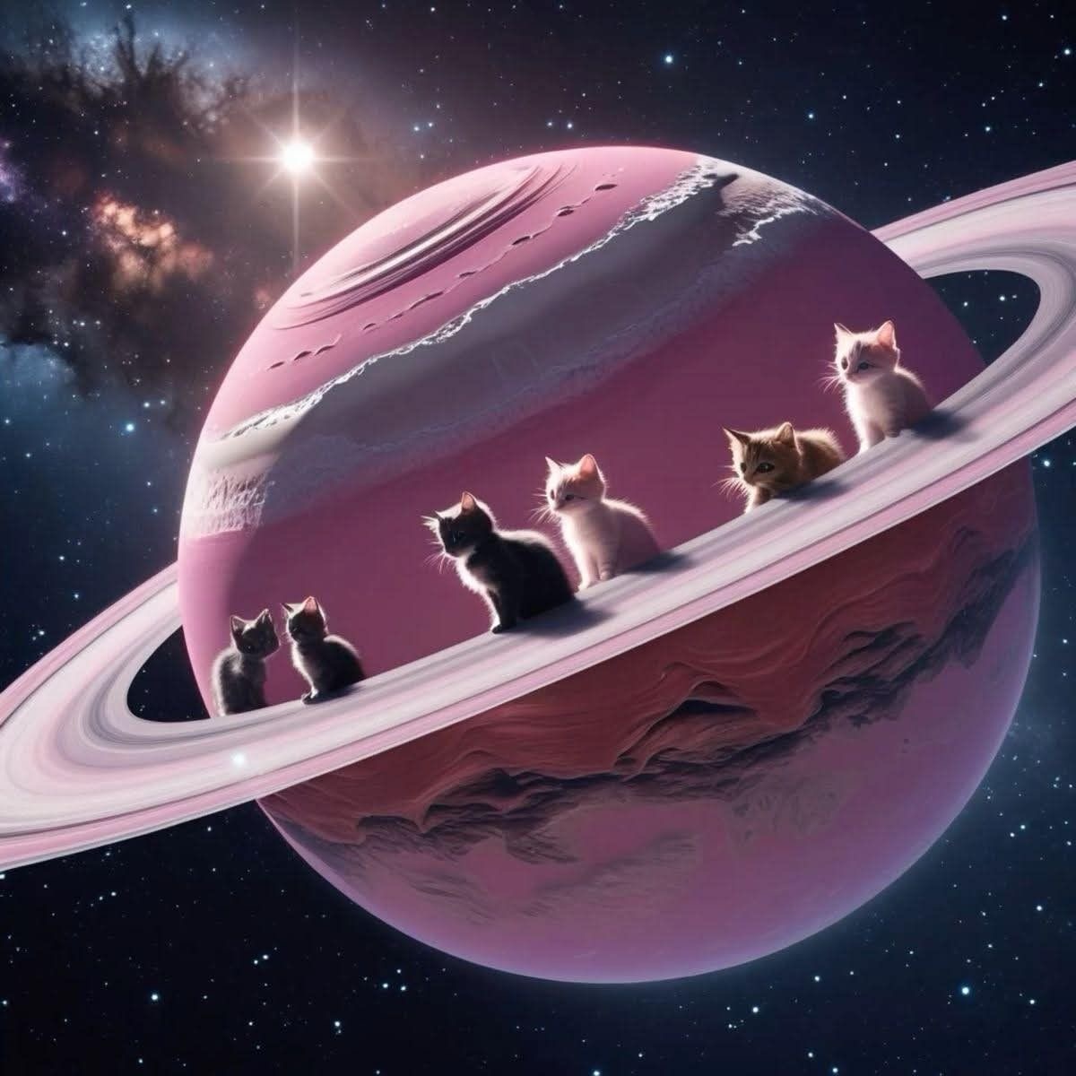Котята на кольцах планеты - Космос и НЛО