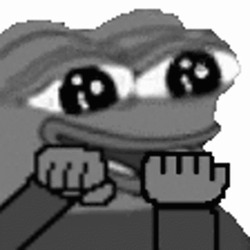 Pepe поднимает средний палец - картинка gif